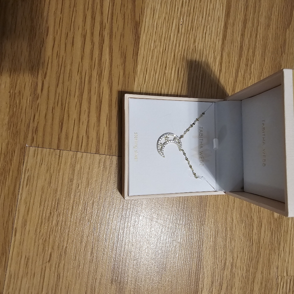 Sterling silver moon pendant